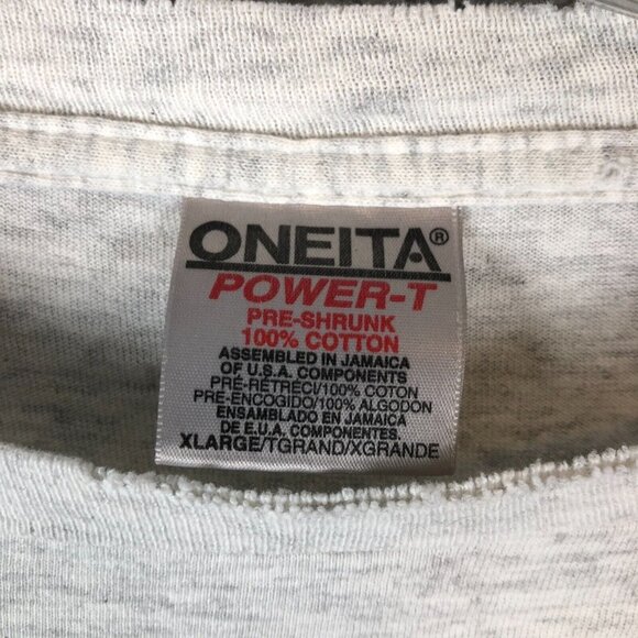 Vintage 90s Mexico Beach Crab Tourist Tee XL Oneita 1997 Graphic Gray Mismaloya - Picture 4 of 6